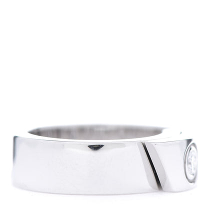 Cartier 18K White Gold Diamond Anniversary Band Ring 49 4.75 4 of 6