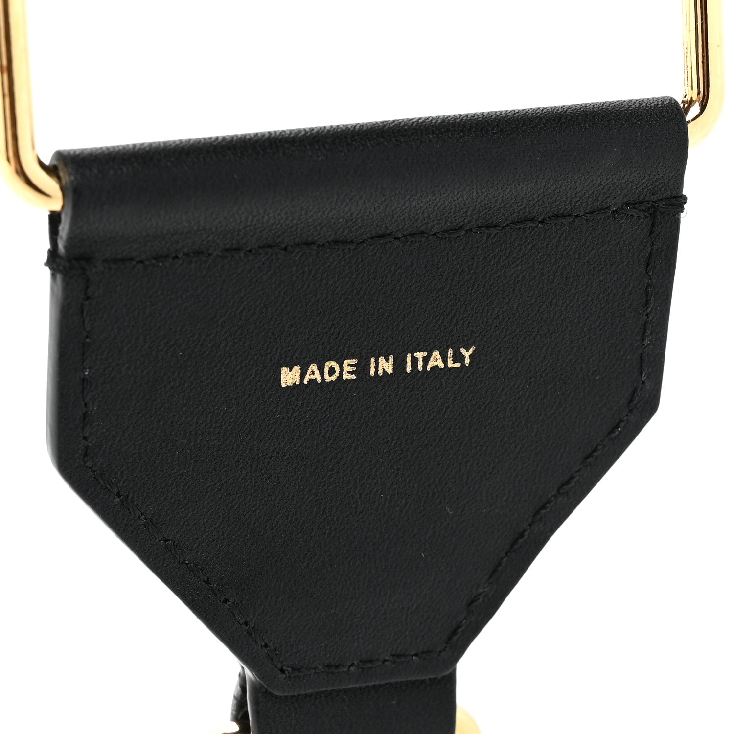 Fendi Ribbon Vitello Seta FF 1974 Adjustable Strap You Fango Marrone Black 4 of 5