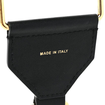 Fendi Ribbon Vitello Seta FF 1974 Adjustable Strap You Fango Marrone Black 4 of 5