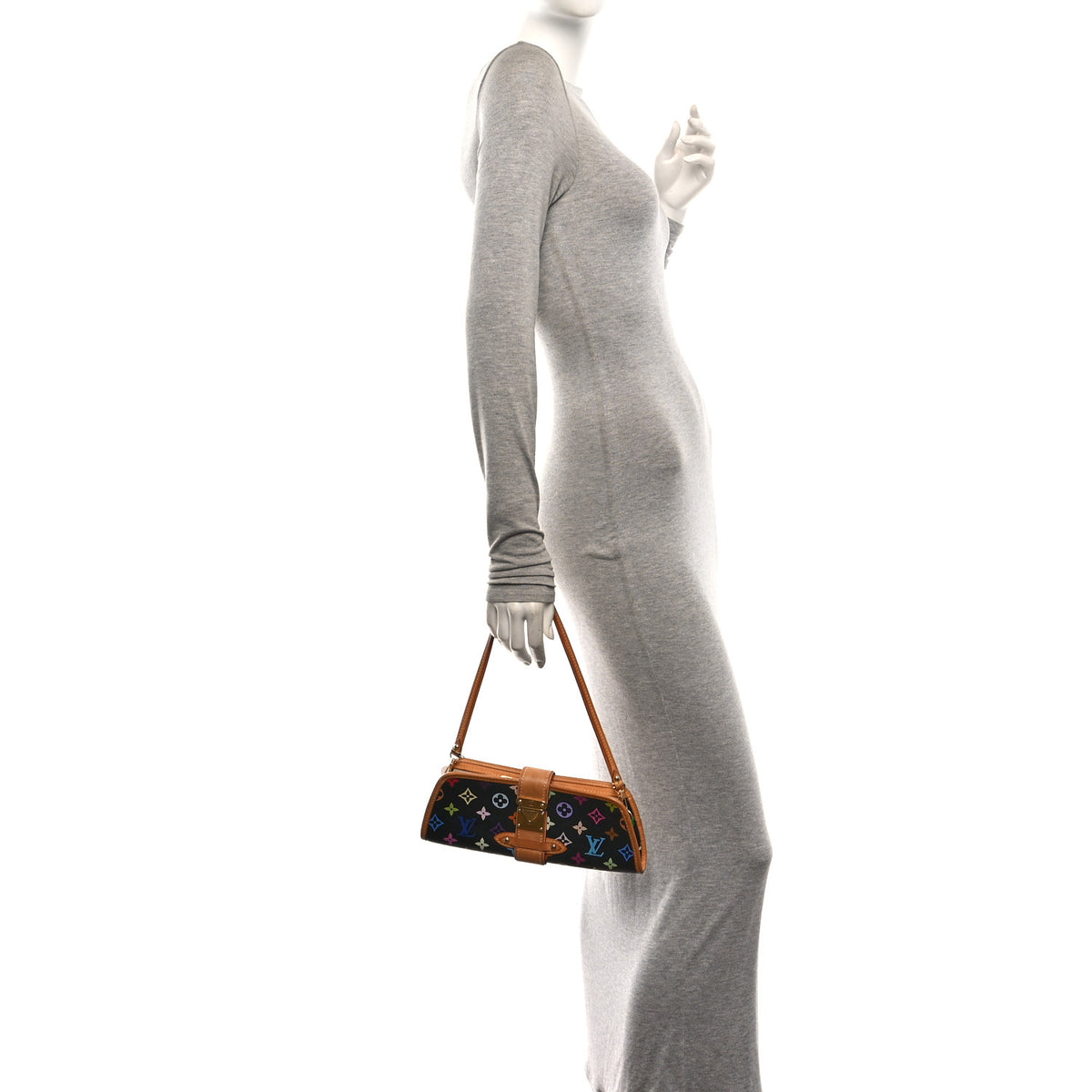 Louis Vuitton Monogram Multicolor Shirley Black 2 of 9