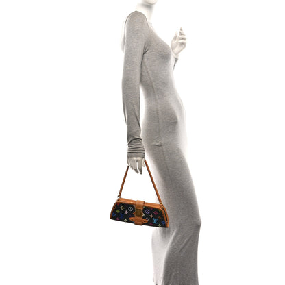 Louis Vuitton Monogram Multicolor Shirley Black 2 of 9
