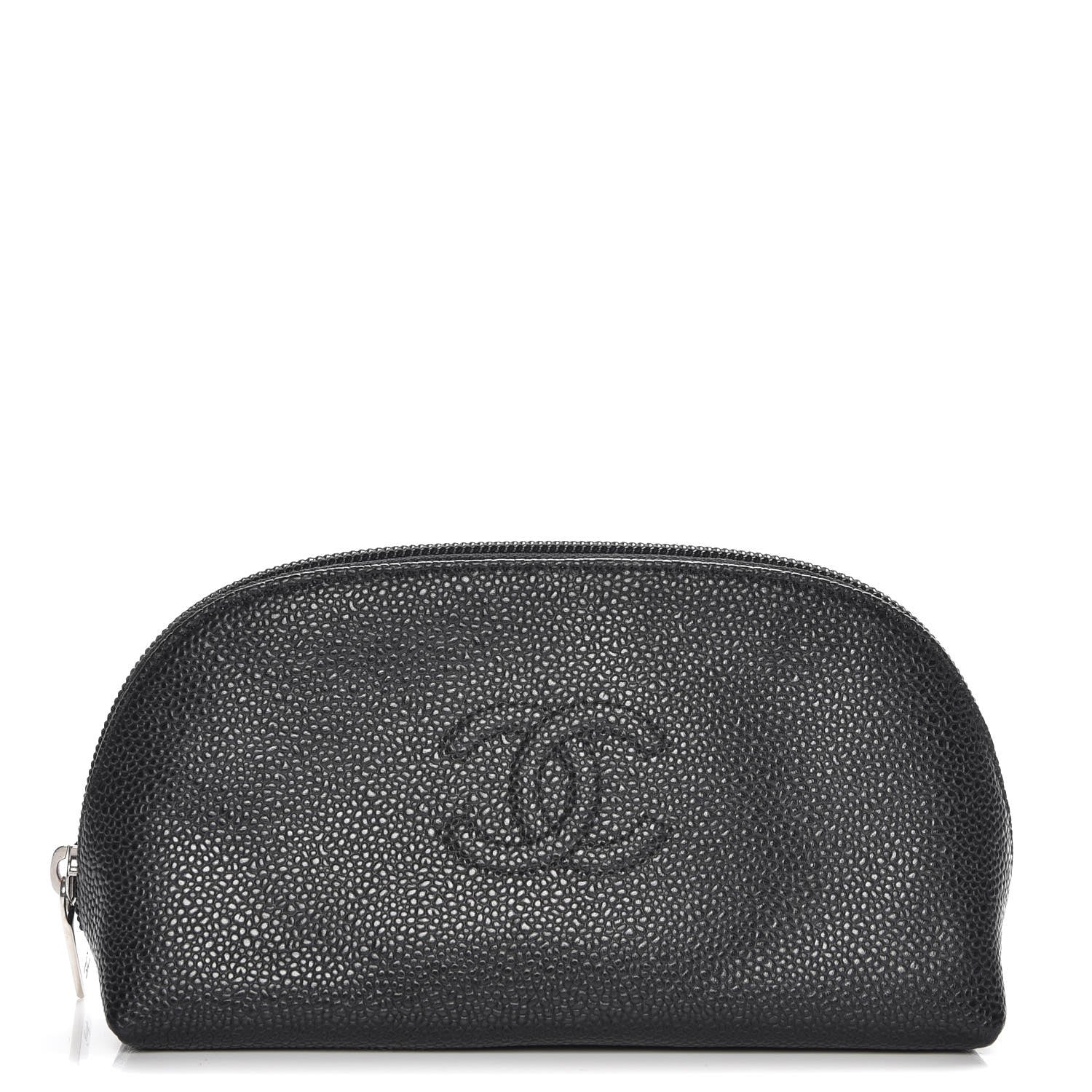 Chanel Caviar Timeless CC Cosmetic Pouch Black 8 of 14