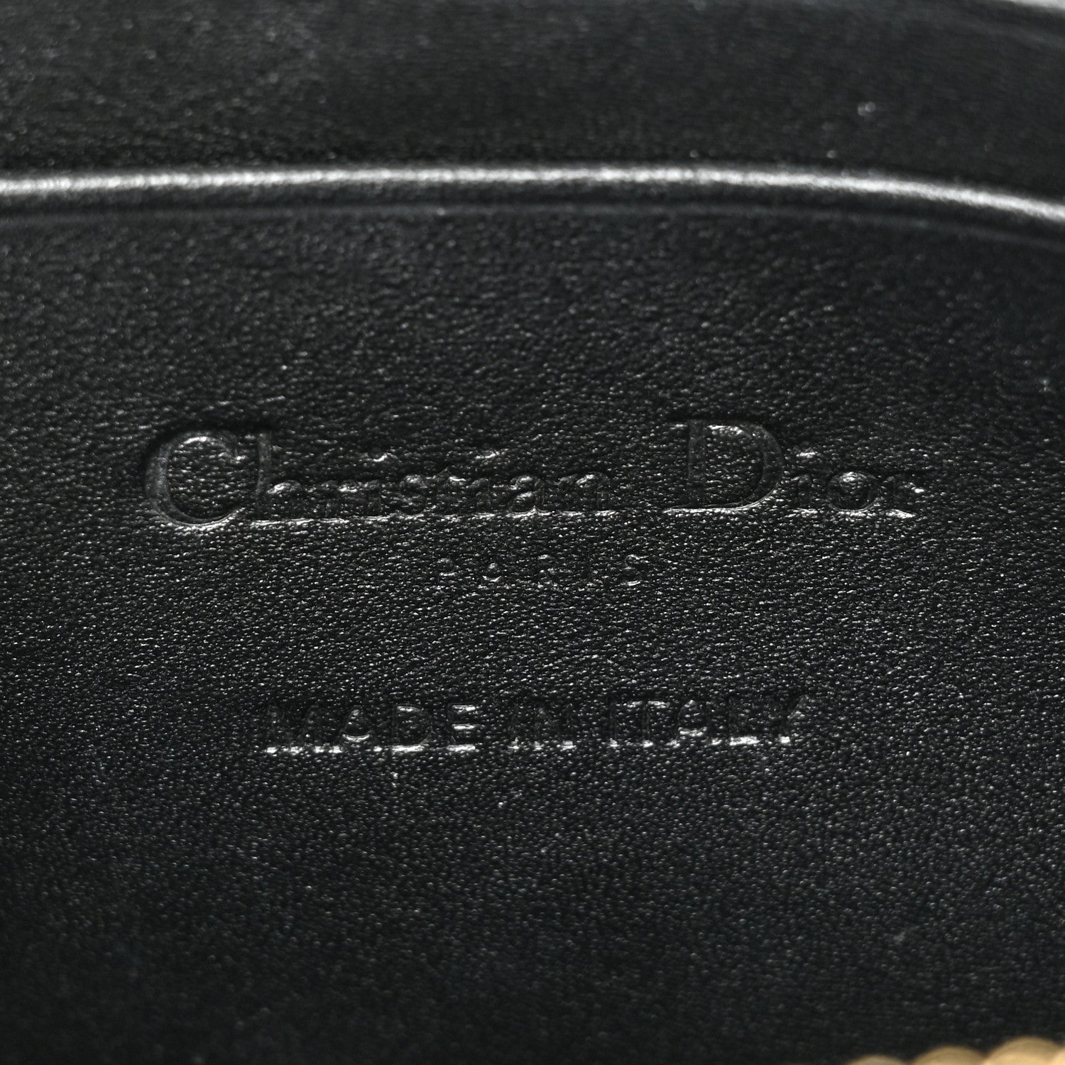 Christian Dior Patent Cannage Lady Dior Phone Holder Black 6 of 9
