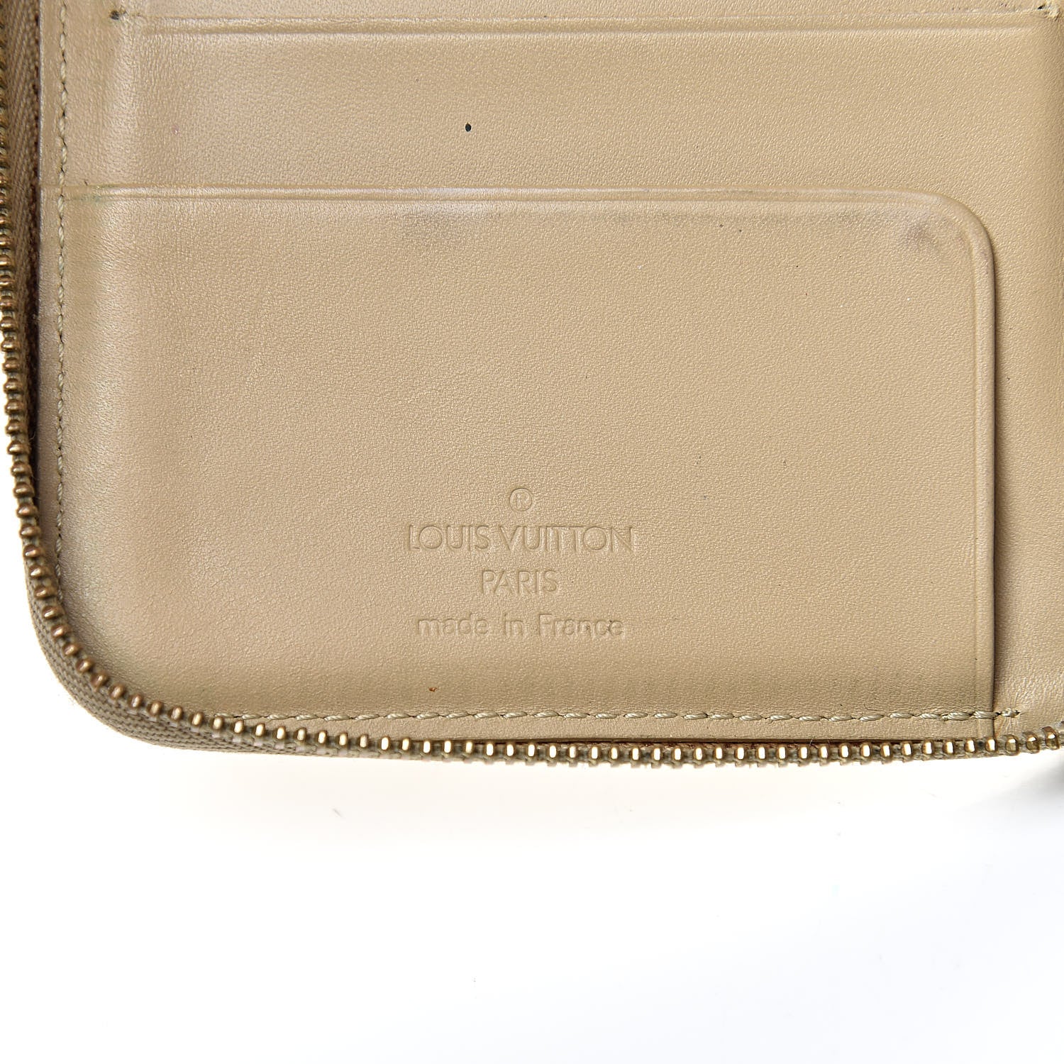 Louis Vuitton Vernis Zippy Compact Wallet Gold 6 of 18