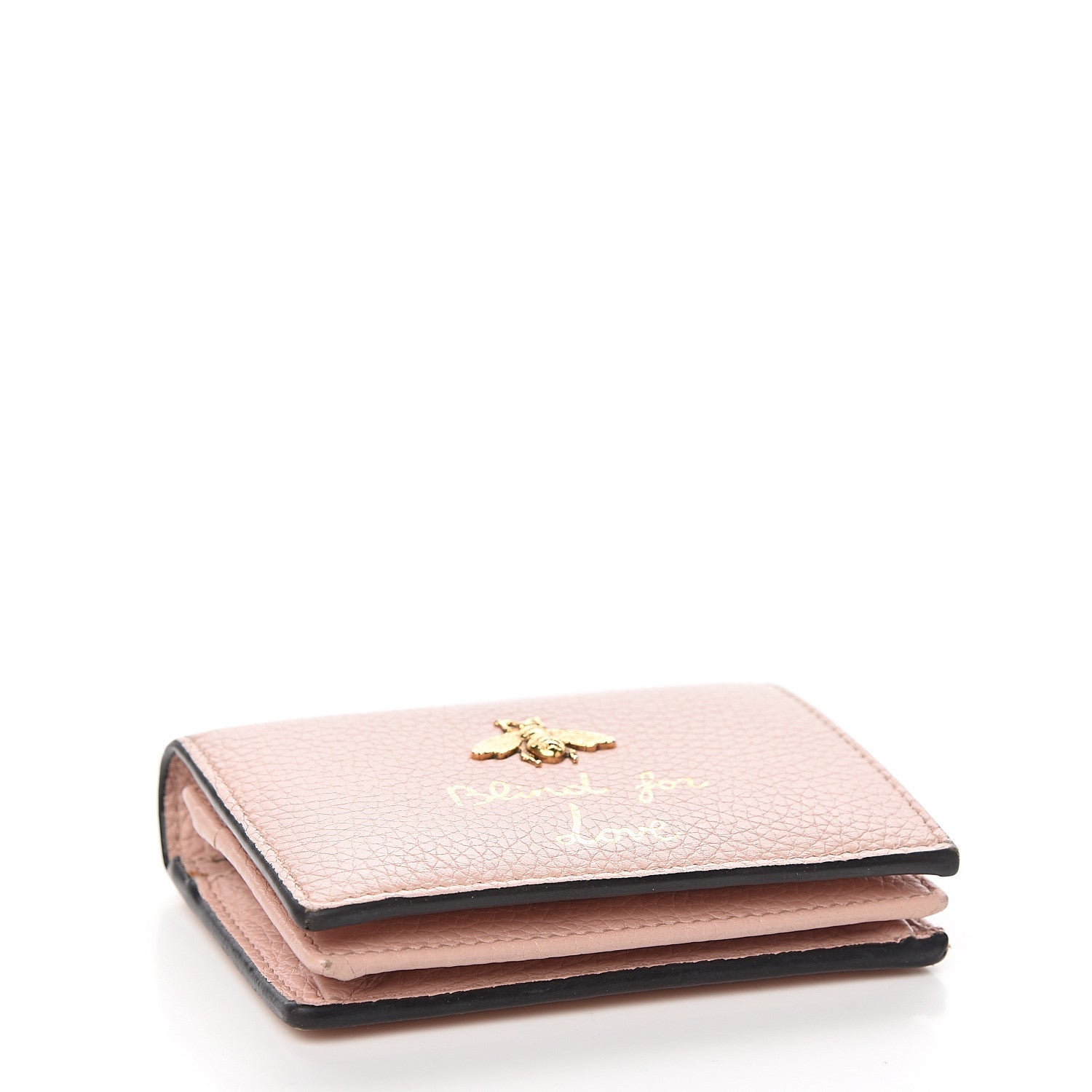 Gucci Cellarius Calfskin Blind for Love Animalier Card Case Perfect Pink 3 of 8