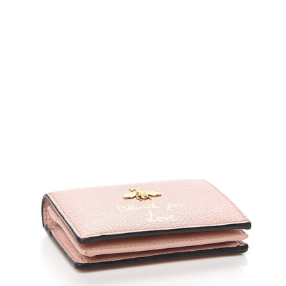Gucci Cellarius Calfskin Blind for Love Animalier Card Case Perfect Pink 3 of 8