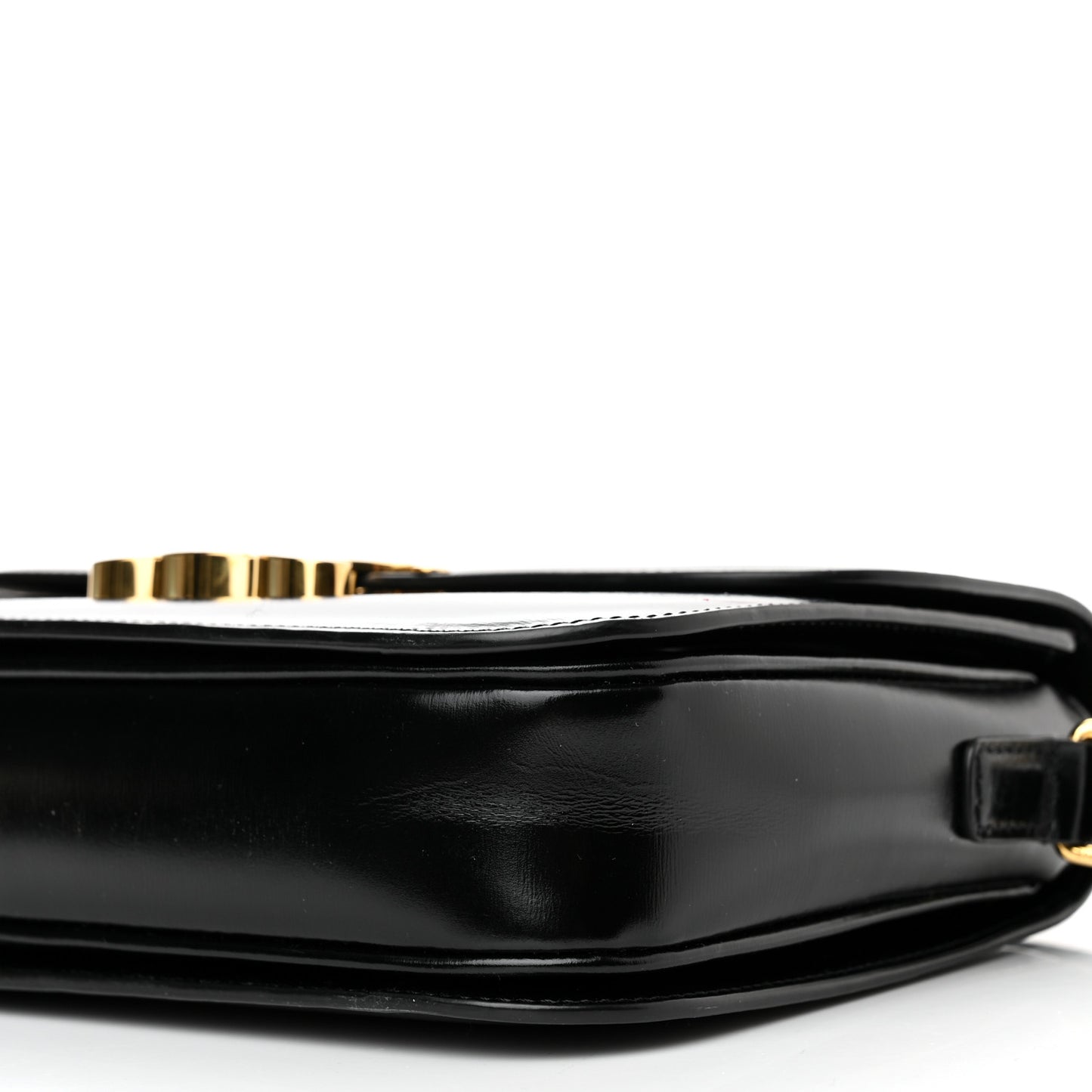 Shiny Calfskin Medium Triomphe Black