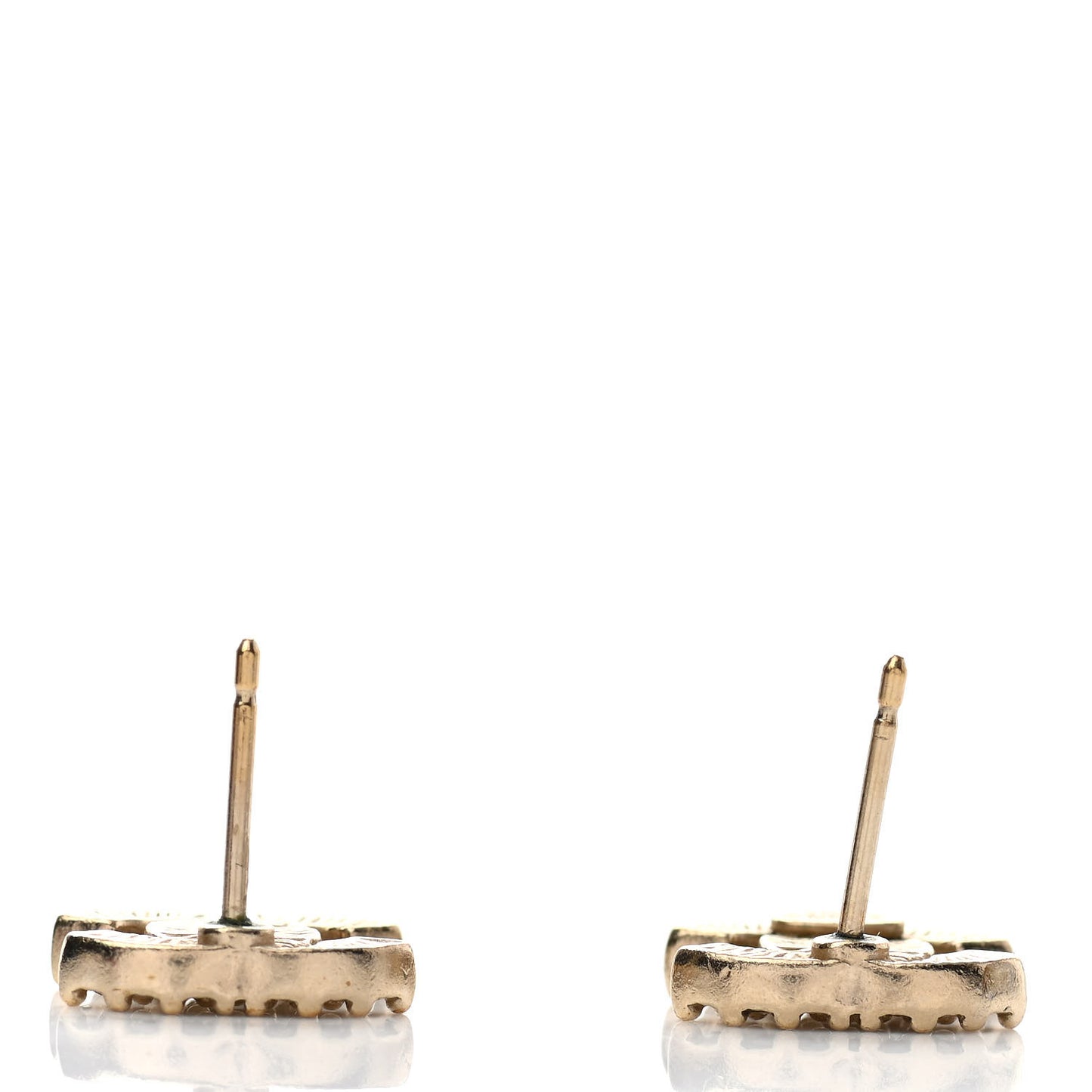 Crystal CC Earrings Gold