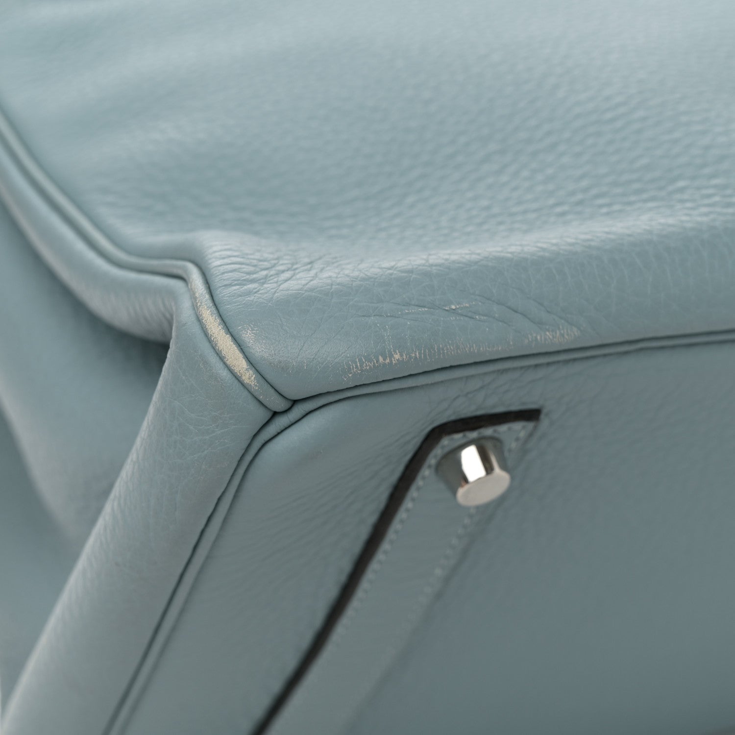 Hermes Taurillon Clemence Birkin 35 Ciel 23 of 26
