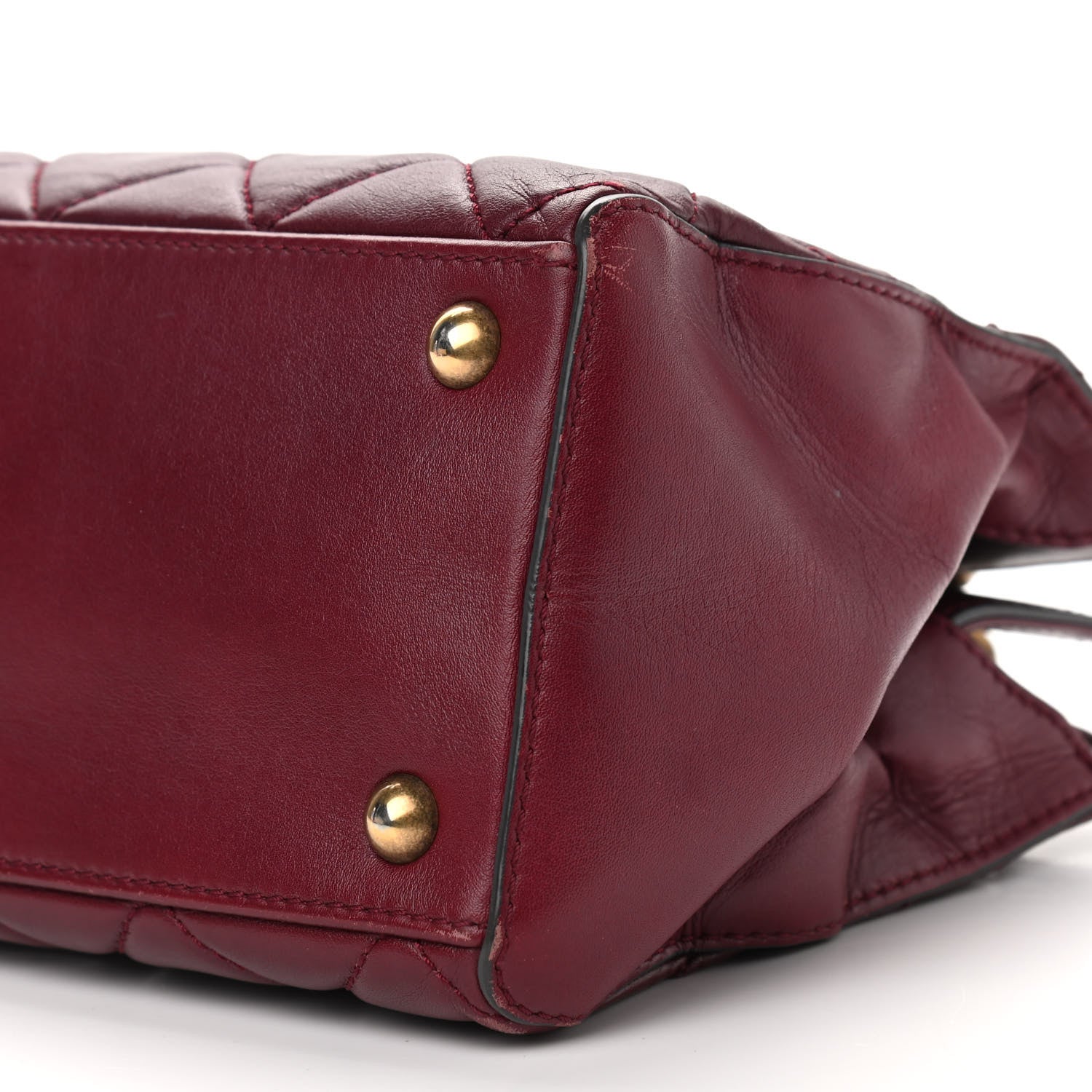 Chanel Calfskin Perfect Edge Small Tote Burgundy 10 of 10