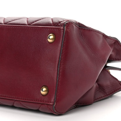 Chanel Calfskin Perfect Edge Small Tote Burgundy 10 of 10