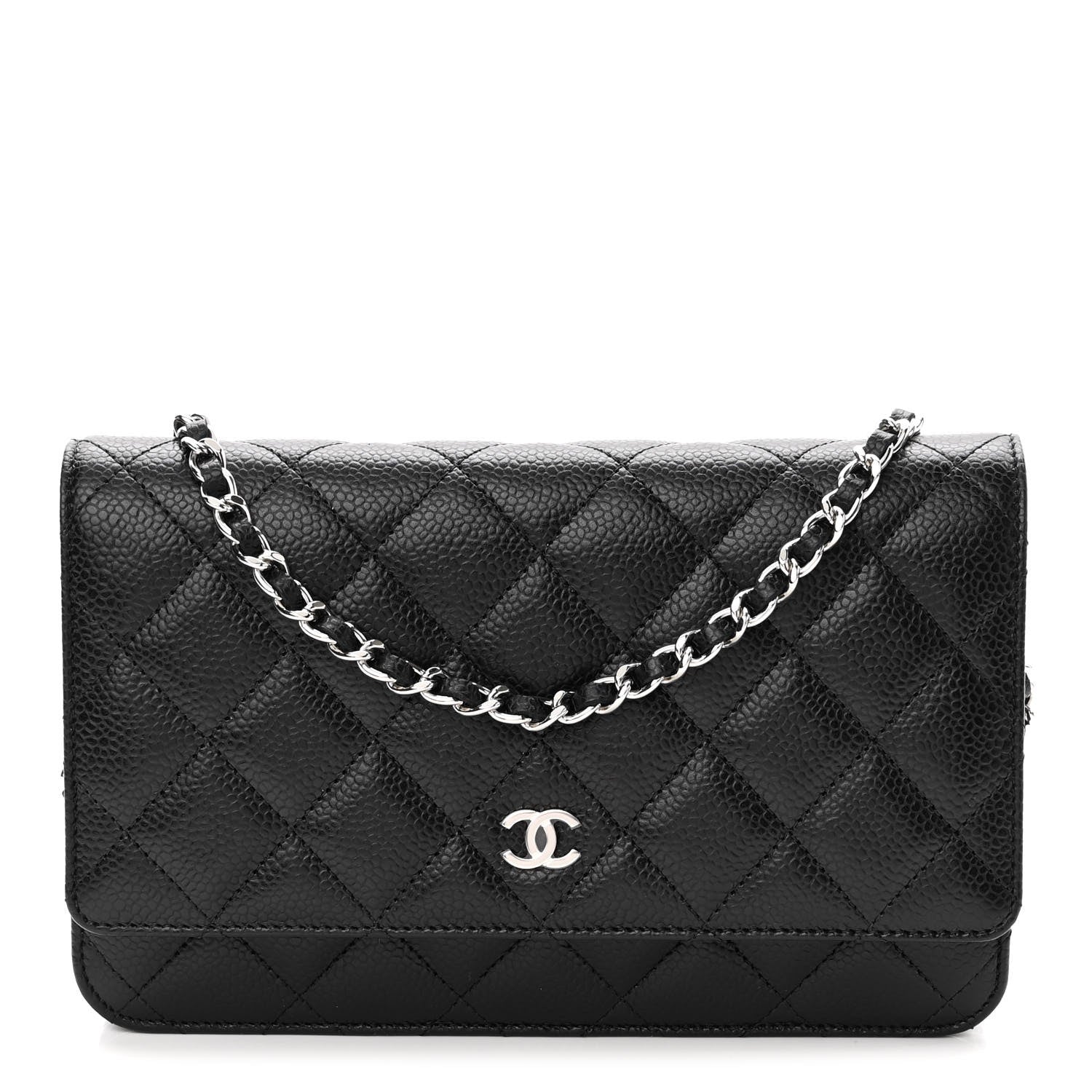 Chanel Caviar Quilted Wallet On Chain WOC Black 1 of 11