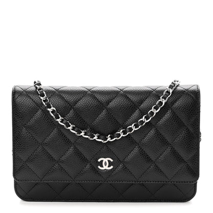 Chanel Caviar Quilted Wallet On Chain WOC Black 1 of 11