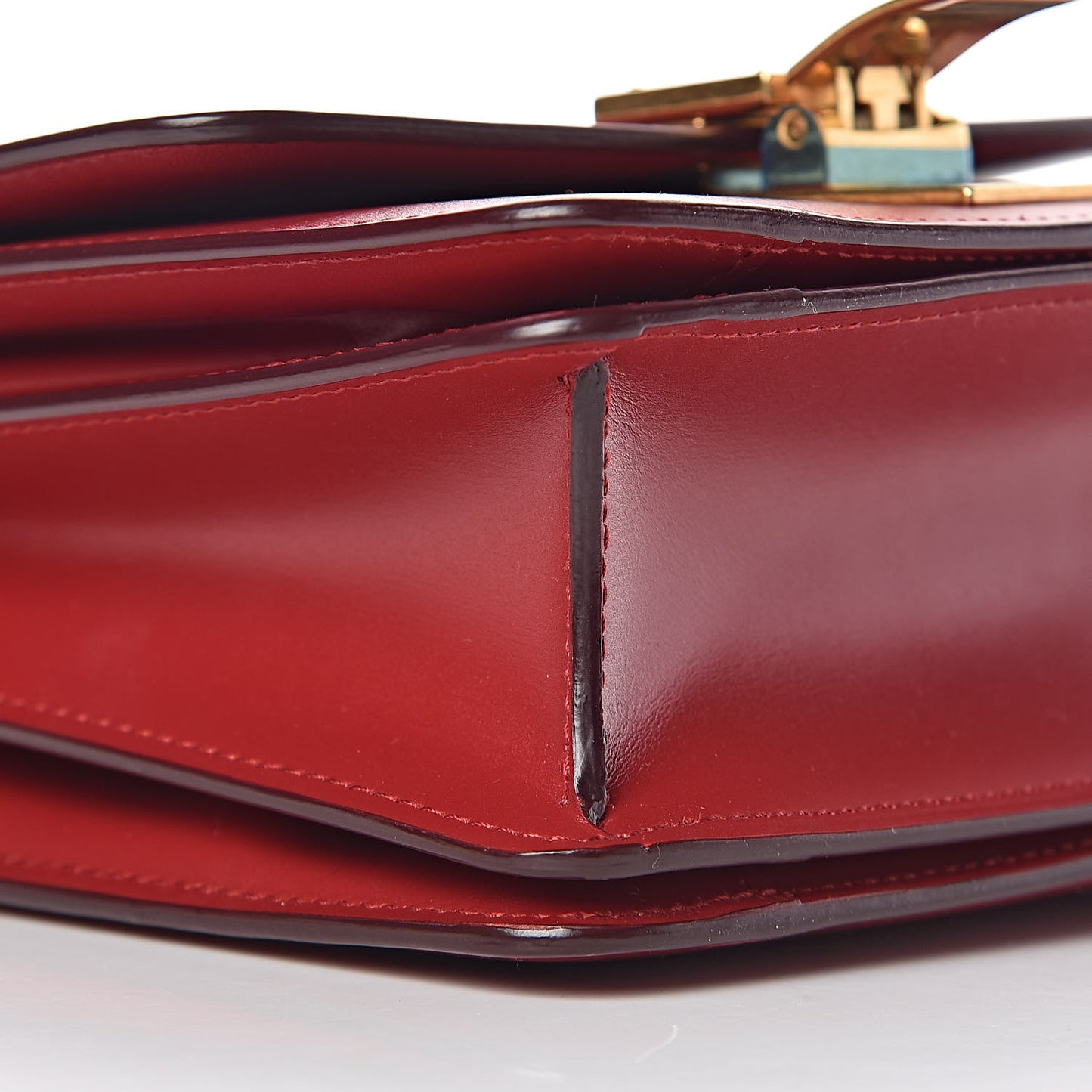 Box Calfskin Small Classic Box Flap Bag Red