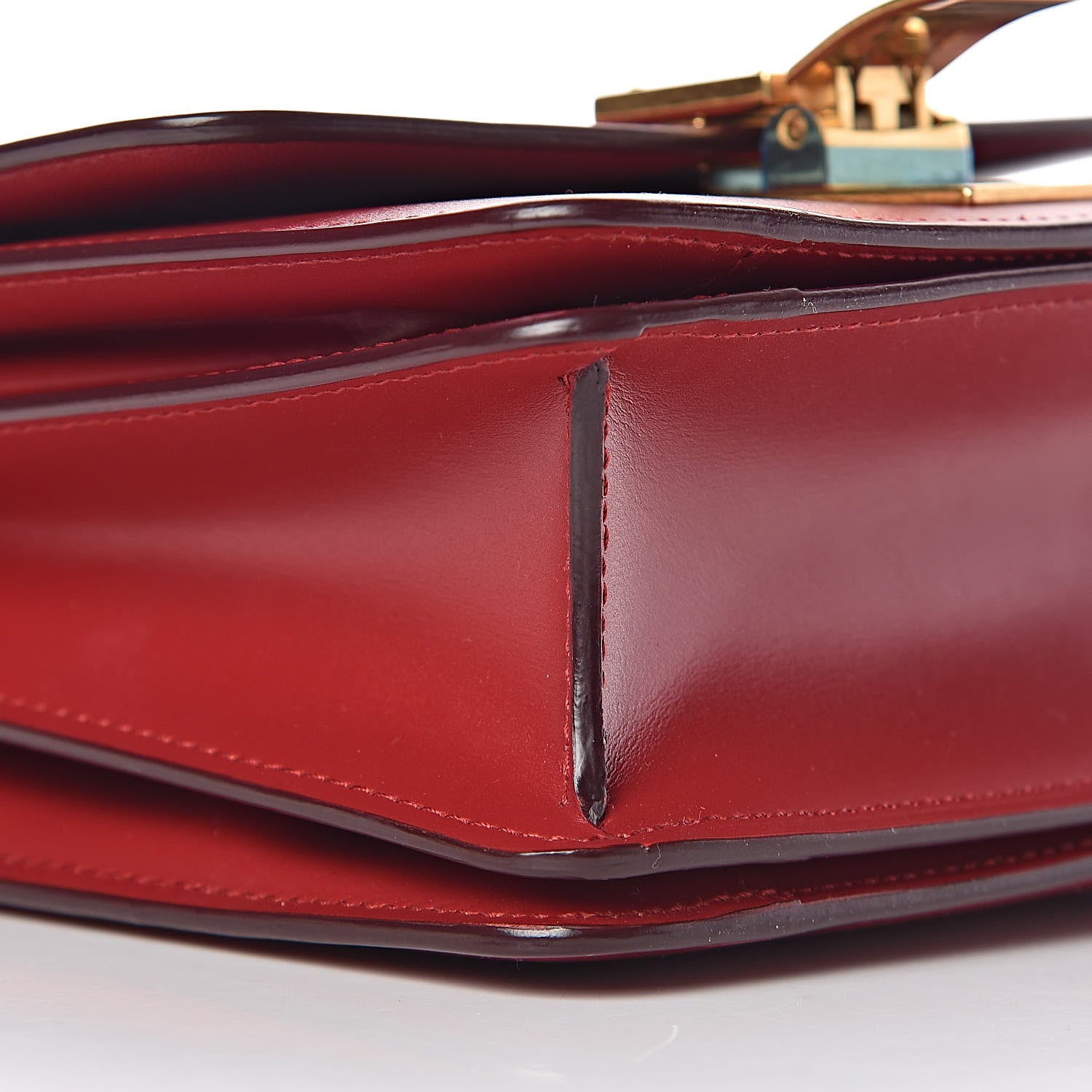 Celine Box Calfskin Small Classic Box Flap Bag Red 10 of 11