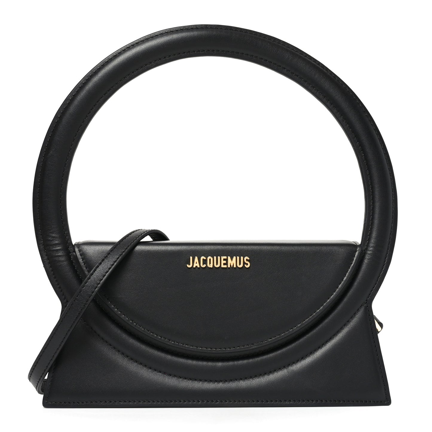 Smooth Calfskin Le Sac Rond Black