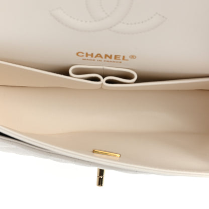 Chanel Caviar Quilted Medium Double Flap White 5 of 9