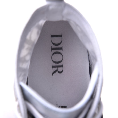 Christian Dior Technical Canvas Oblique Mens B23 High Top Sneakers 43 White Black 7 of 10
