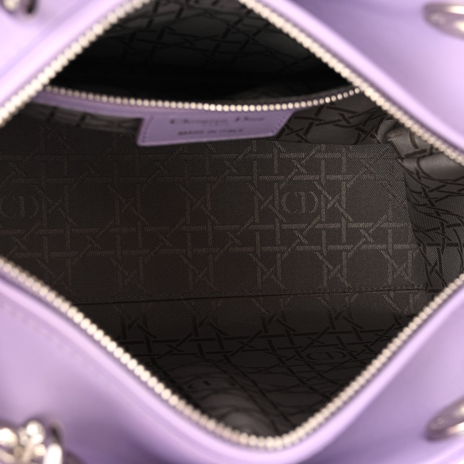 Christian Dior Lambskin Cannage Medium Lady Dior Purple 4 of 13