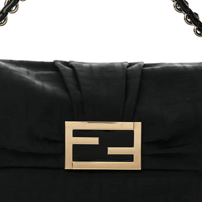 Fendi Zucca Enamel Mia Shoulder Flap Black 8 of 12