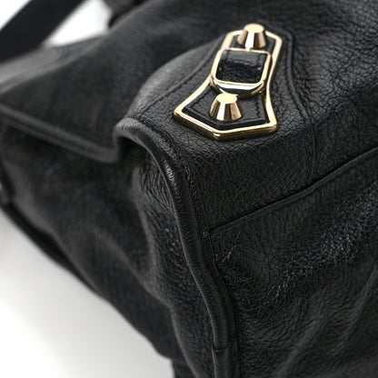 Balenciaga Chevre Gold Metallic Edge Hardware City Black 10 of 11