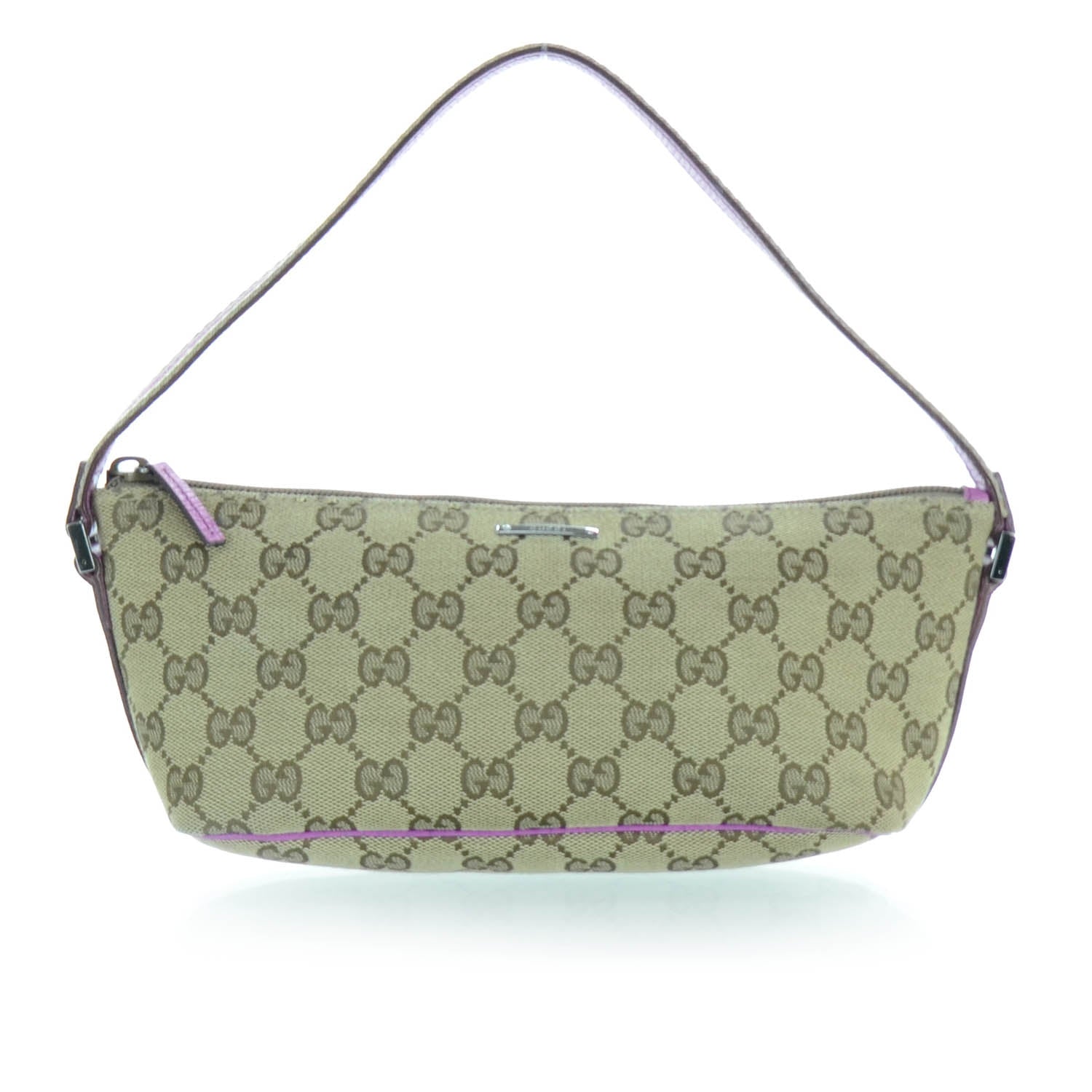 Gucci Monogram Boat Pochette Purple 1 of 11