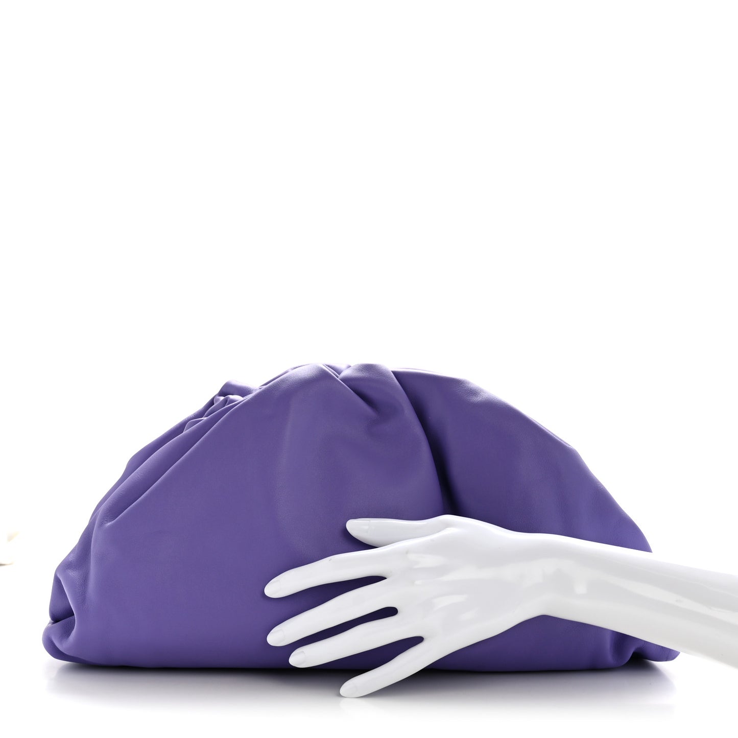 Smooth Butter Calf The Pouch Oversized Clutch Purple