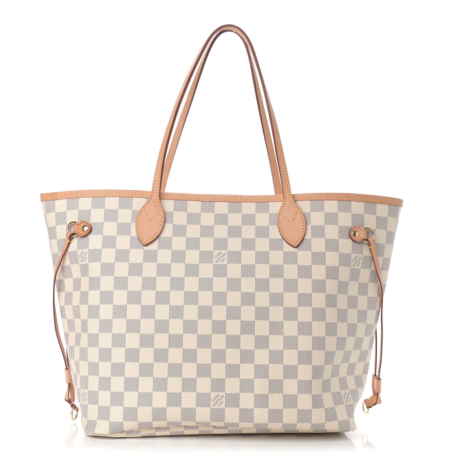 Louis Vuitton Damier Azur Neo Neverfull MM Rose Ballerine 3 of 12