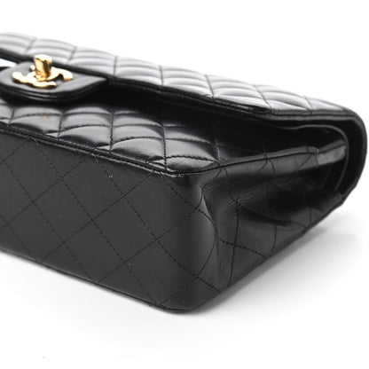 Chanel Lambskin Quilted Medium Double Flap Black 7 of 10