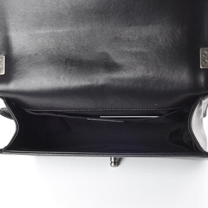 Chanel Lambskin Quilted Medium Boy Flap Black 7 of 11
