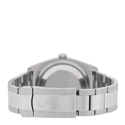 Rolex Stainless Steel 18K White Gold 36mm Oyster Perpetual Datejust Watch Black 116234 3 of 5