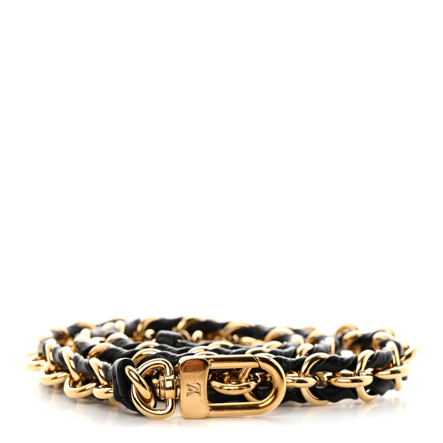 Calfskin Multi Pochette Chain Shoulder Strap Black Gold