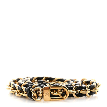 Louis Vuitton Calfskin Multi Pochette Chain Shoulder Strap Black Gold 1 of 3