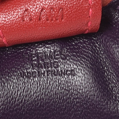 Hermes Milo Lambskin Grigri Rodeo Horse Bag Charm PM Raisin Flamingo Rouge Vif Argile 3 of 4