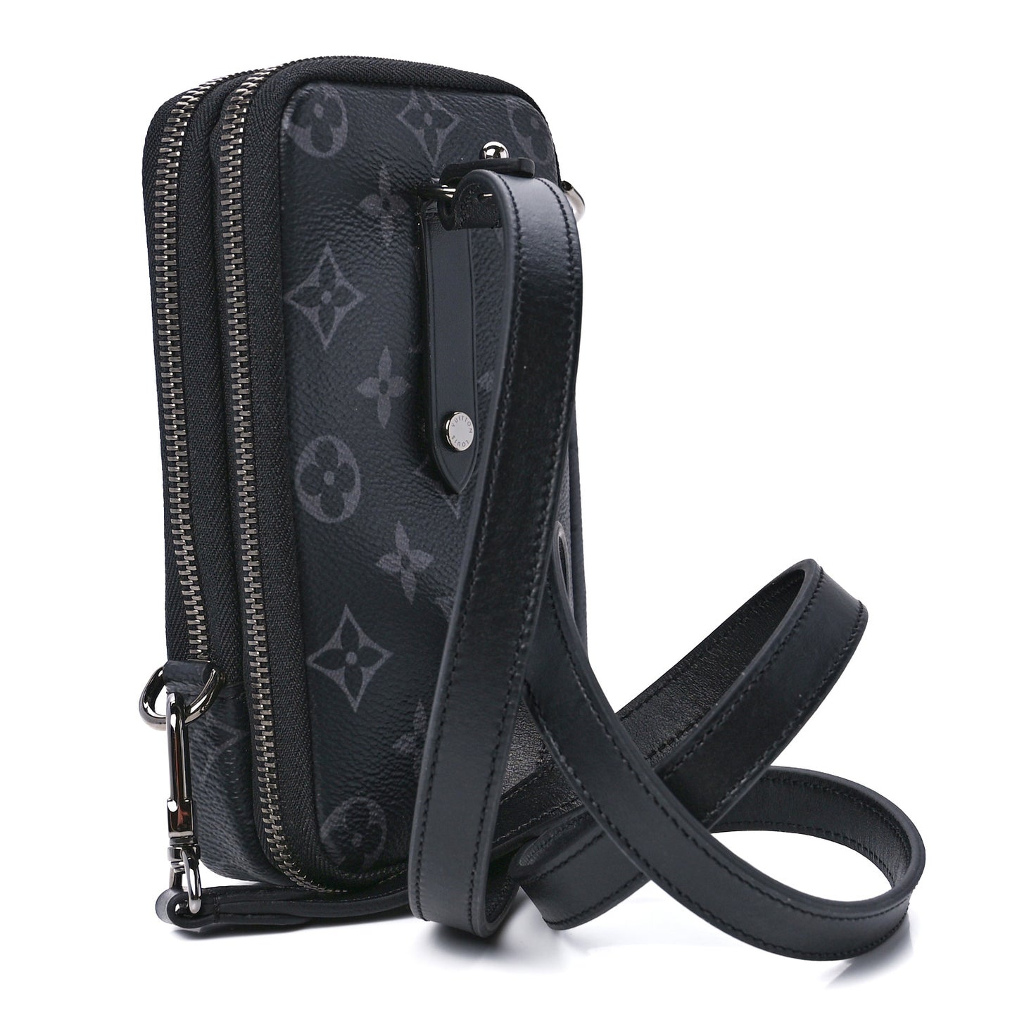 Monogram Eclipse Reverse Double Phone Pouch