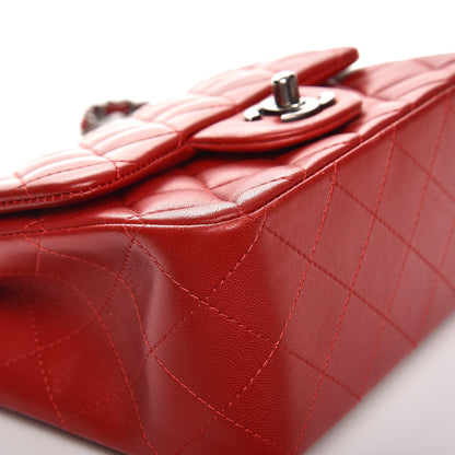 Chanel Lambskin Quilted Mini Square Flap Red 11 of 13