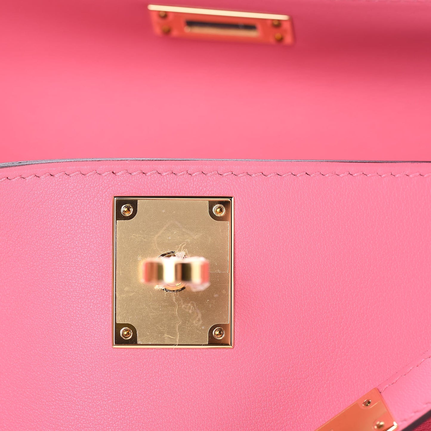 Swift Kelly Cut Clutch Pochette Rose Azalee