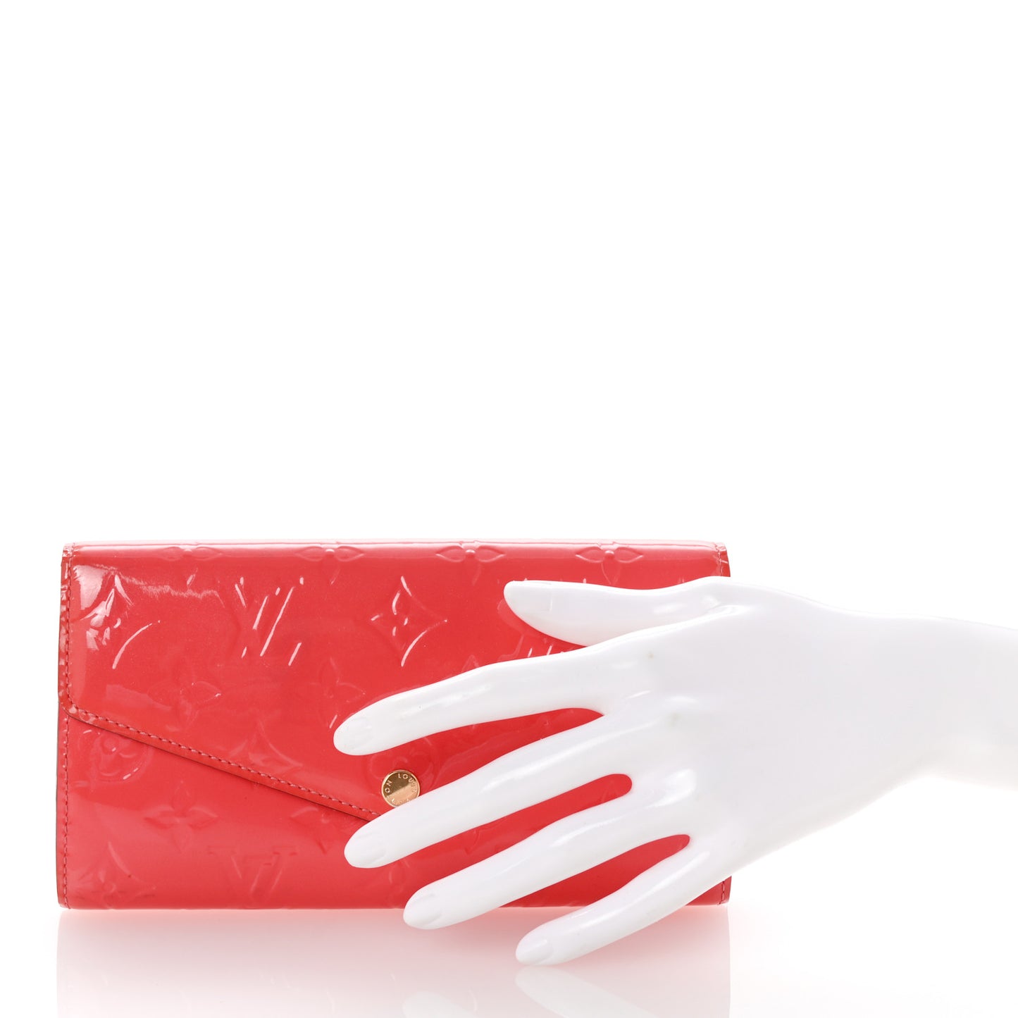 Vernis Sarah Wallet NM Rose Litchi