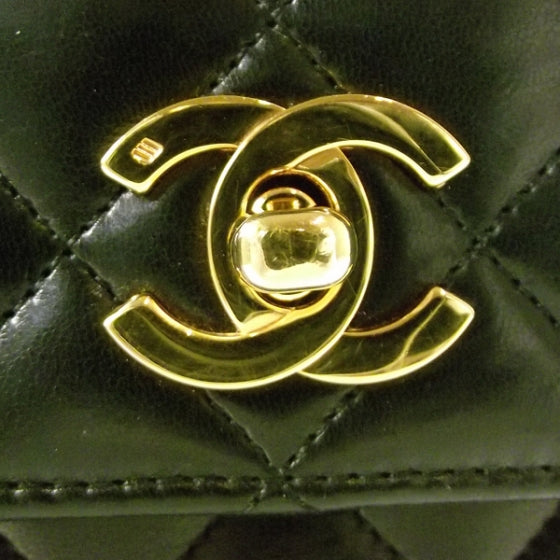 Chanel Lambskin Quilted Runway Flap Bag Black 8 of 13