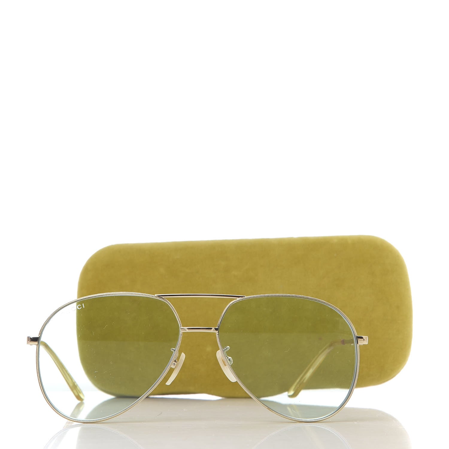 Gucci Aviator Sunglasses GG0356S Gold 7 of 7
