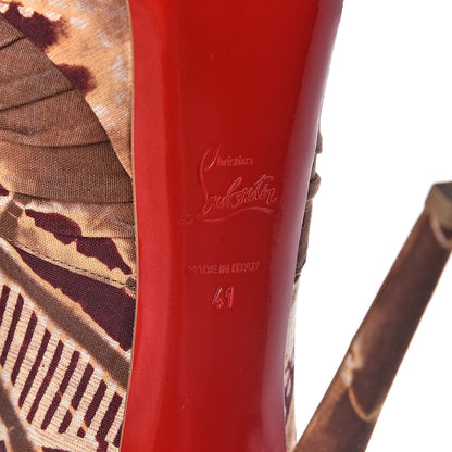 Christian Louboutin Bazin Jenny 150 Platform Pumps 41 Fauve 7 of 9