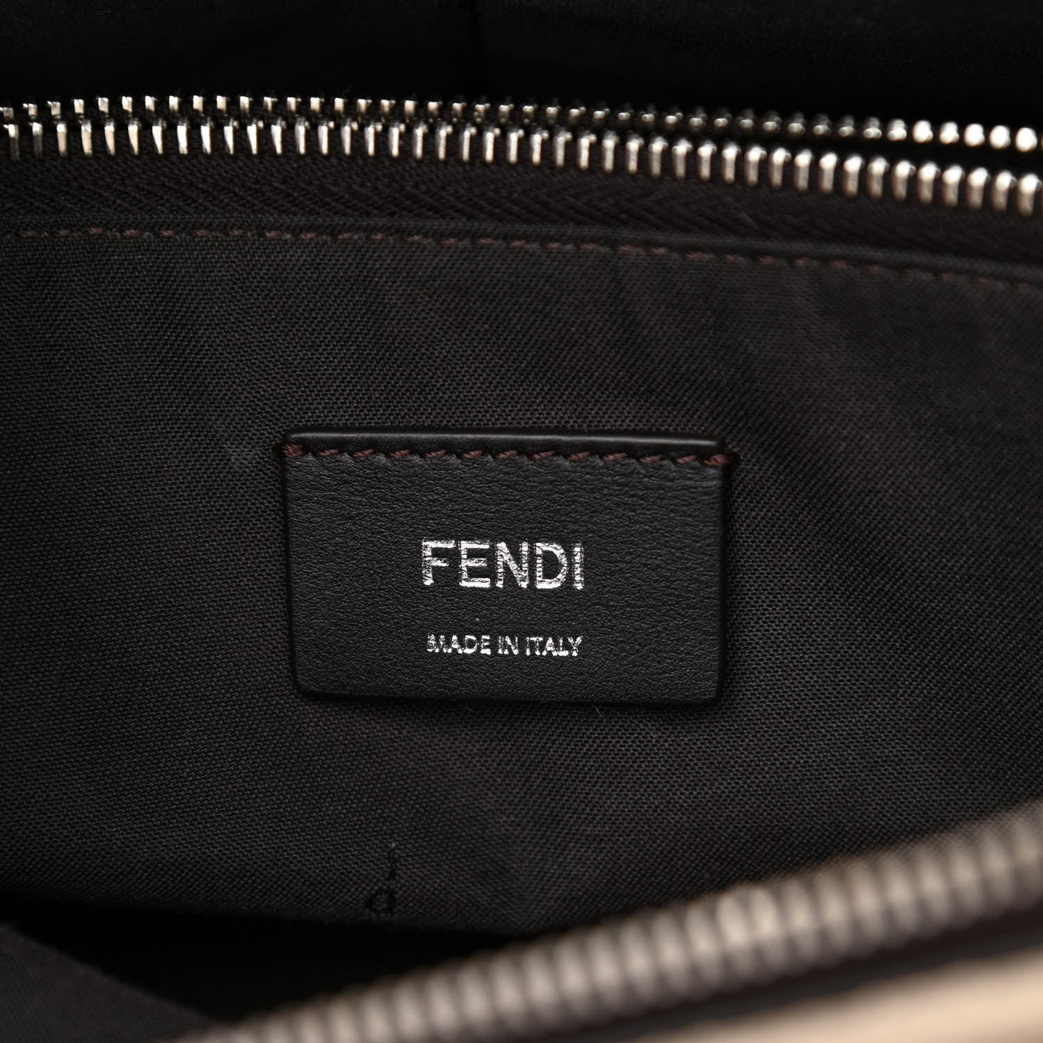 Fendi Vitello Sierra Morfeus Dolce Striped Strap Medium By The Way Boston Bag Camelia Ebano Multicolor 6 of 8
