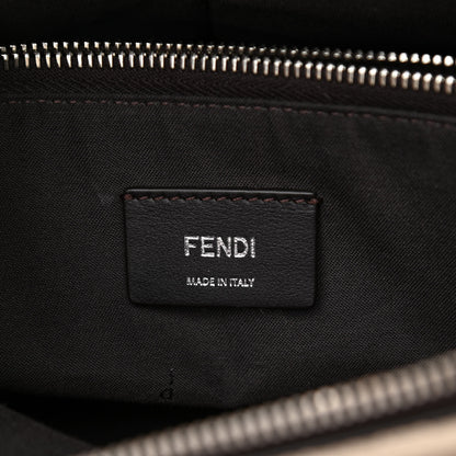 Fendi Vitello Sierra Morfeus Dolce Striped Strap Medium By The Way Boston Bag Camelia Ebano Multicolor 6 of 8