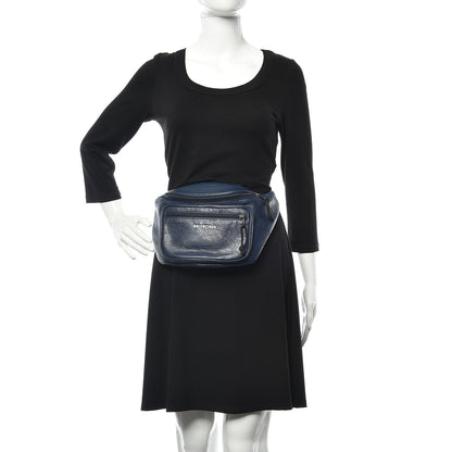 Balenciaga Agneau Arena Logo Explorer Belt Bag Bleu Roi 2 of 10