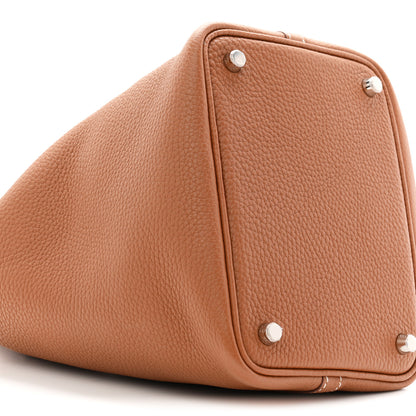 Hermes Taurillon Clemence Picotin Lock 18 PM Gold 9 of 11