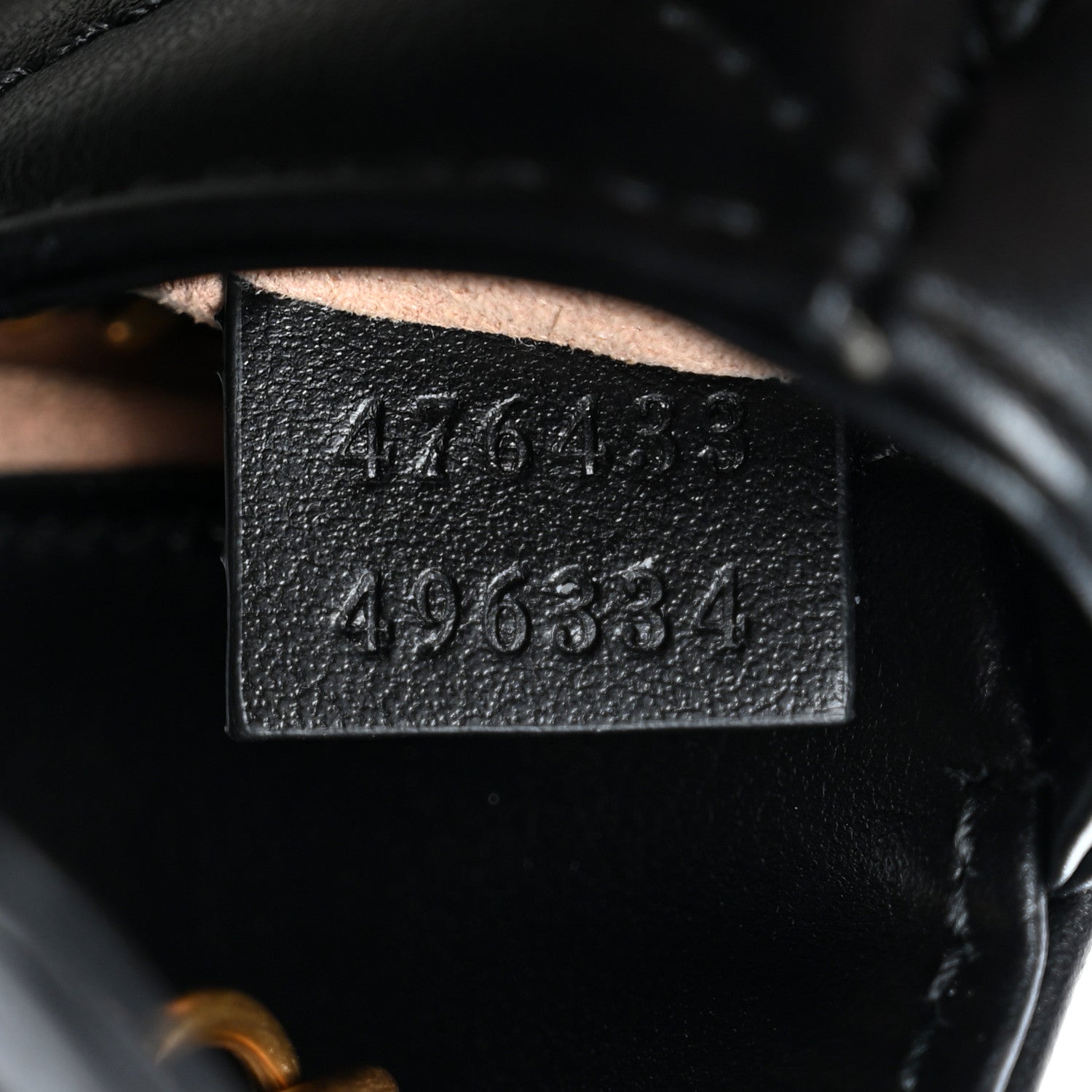 Gucci Calfskin Matelasse Super Mini GG Marmont Shoulder Bag Black 7 of 11