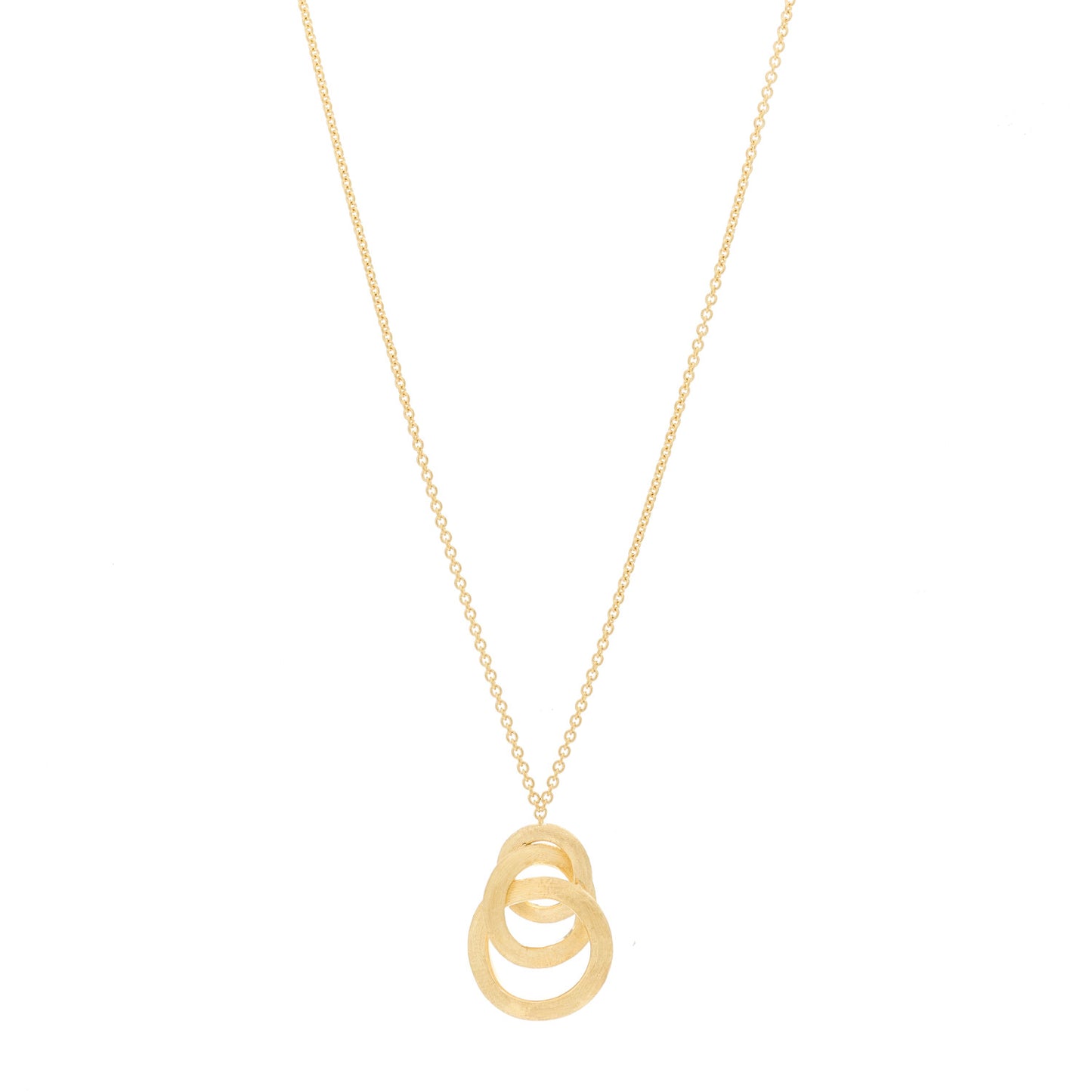 18K Yellow Gold Jaipur Circle Link Pendant Necklace