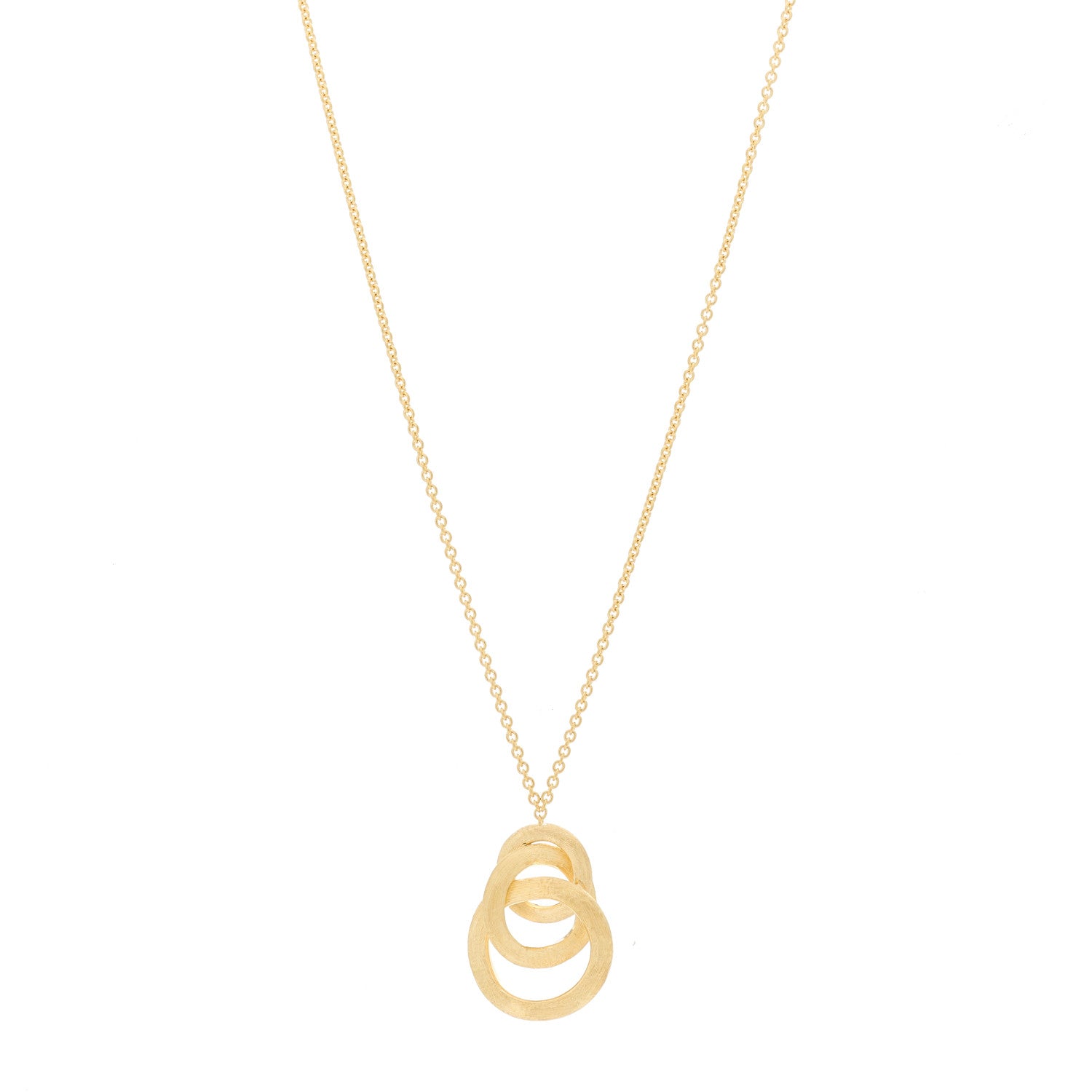 Marco Bicego 18K Yellow Gold Jaipur Circle Link Pendant Necklace 1 of 5