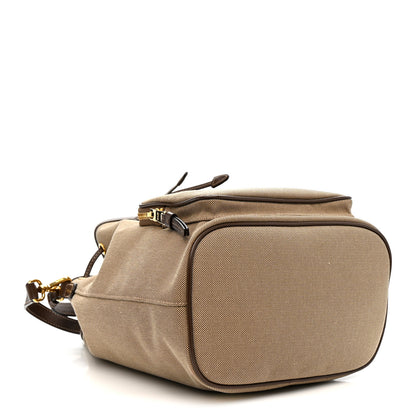 Prada Jacquard Logo Mini Bucket Crossbody Bag Corda Bruciato 4 of 10