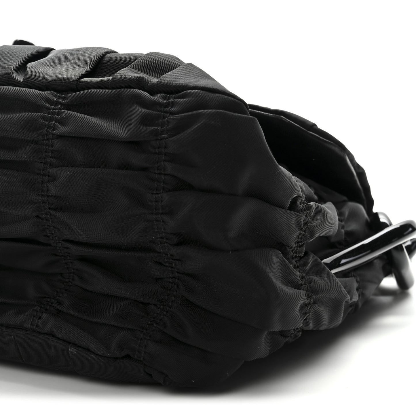 Tessuto Gaufre Shoulder Bag Black
